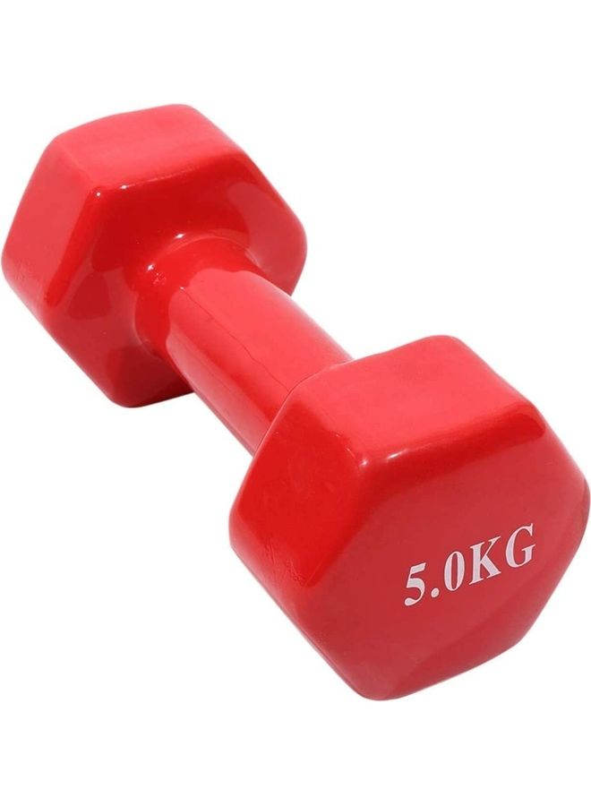 H PRO 2-Piece Vinyl Coated Iron Dumbbells 5kg  - Image 2