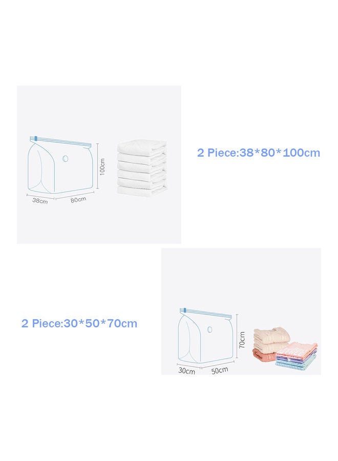 VILILY 4-Piece Vacuum Compression Bag Clear - Image 3