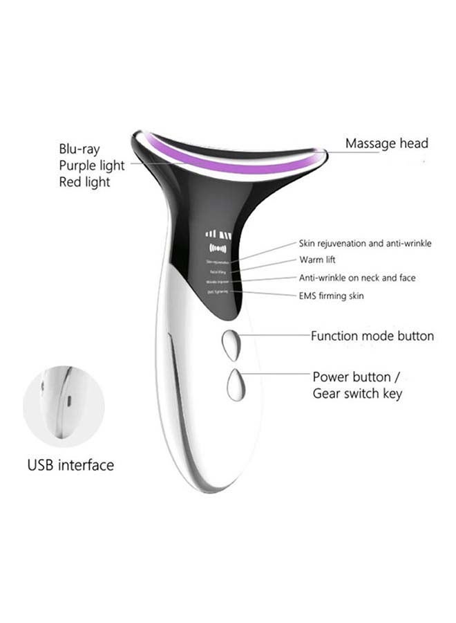 Double Chin Therapy Facial Lifting Vibration Neck Massager Multicolour - https://f.nooncdn.com/p/v1629264826/N48124699A_2.jpg?format=jpg&width=original