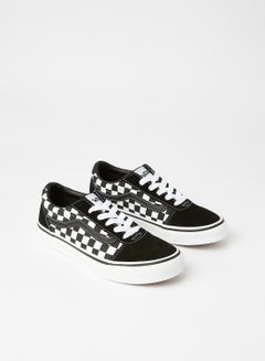 VANS Kids Ward Checkered Sneakers Black/White  - Image 2
