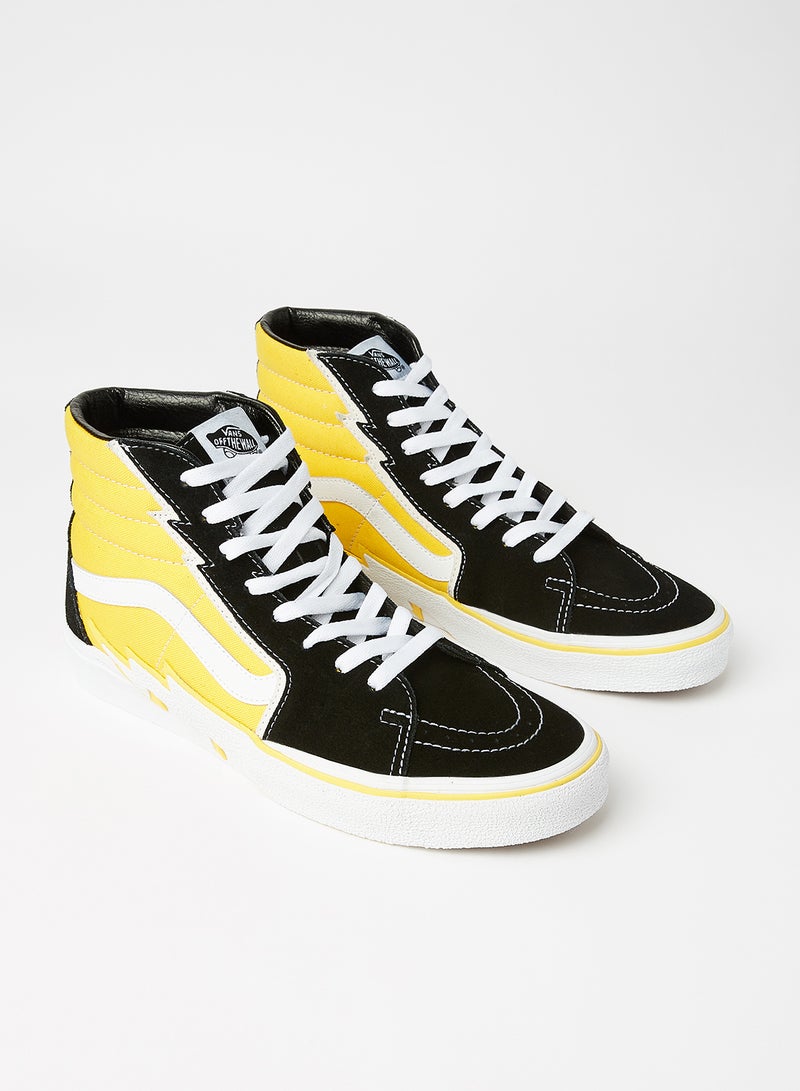 VANS - SK8-Hi Bolt Sneakers Black/Yellow - Image 1