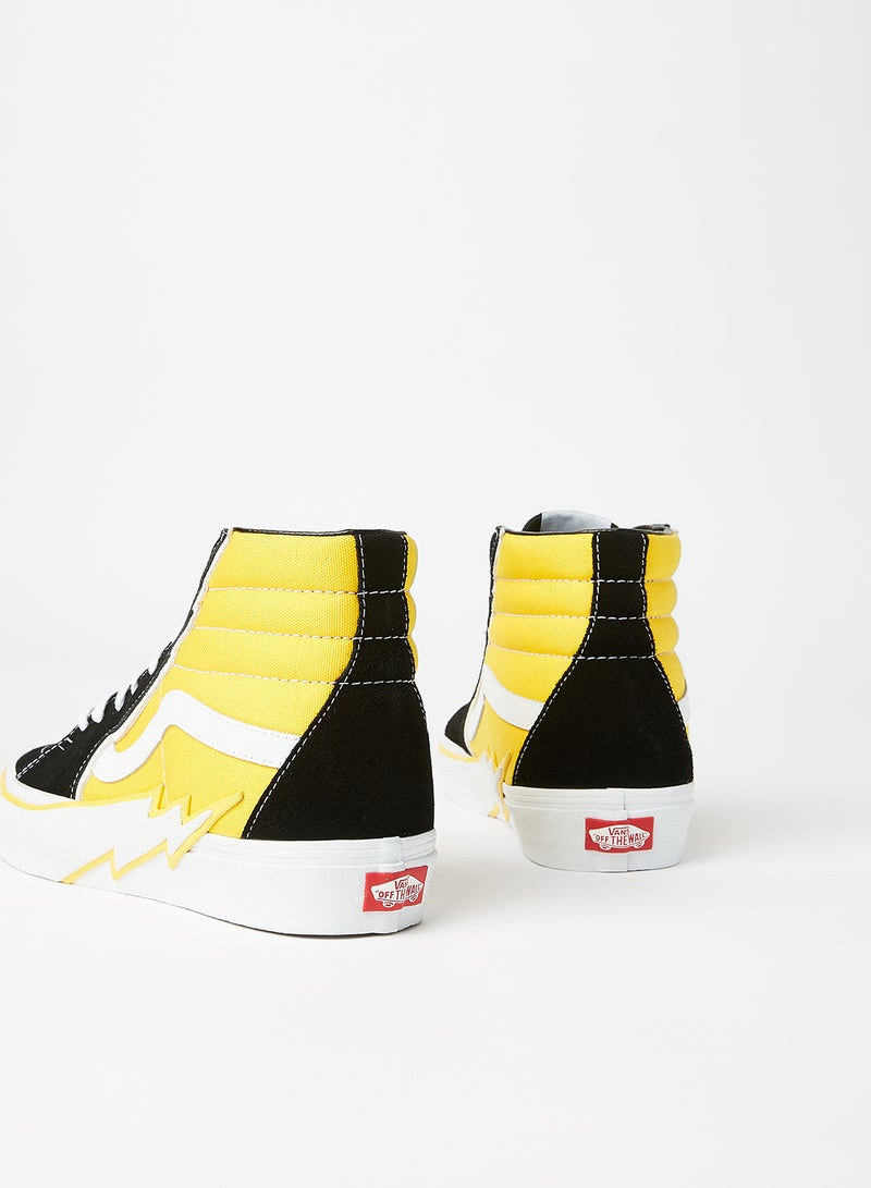 VANS - SK8-Hi Bolt Sneakers Black/Yellow - Image 1