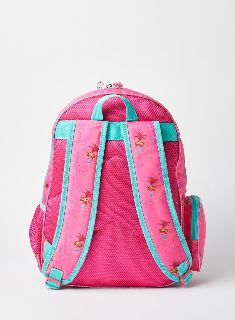 UNIVERSAL Girls Trolls Smile Happy Backpack 16 Inches Multicolour - Image 2