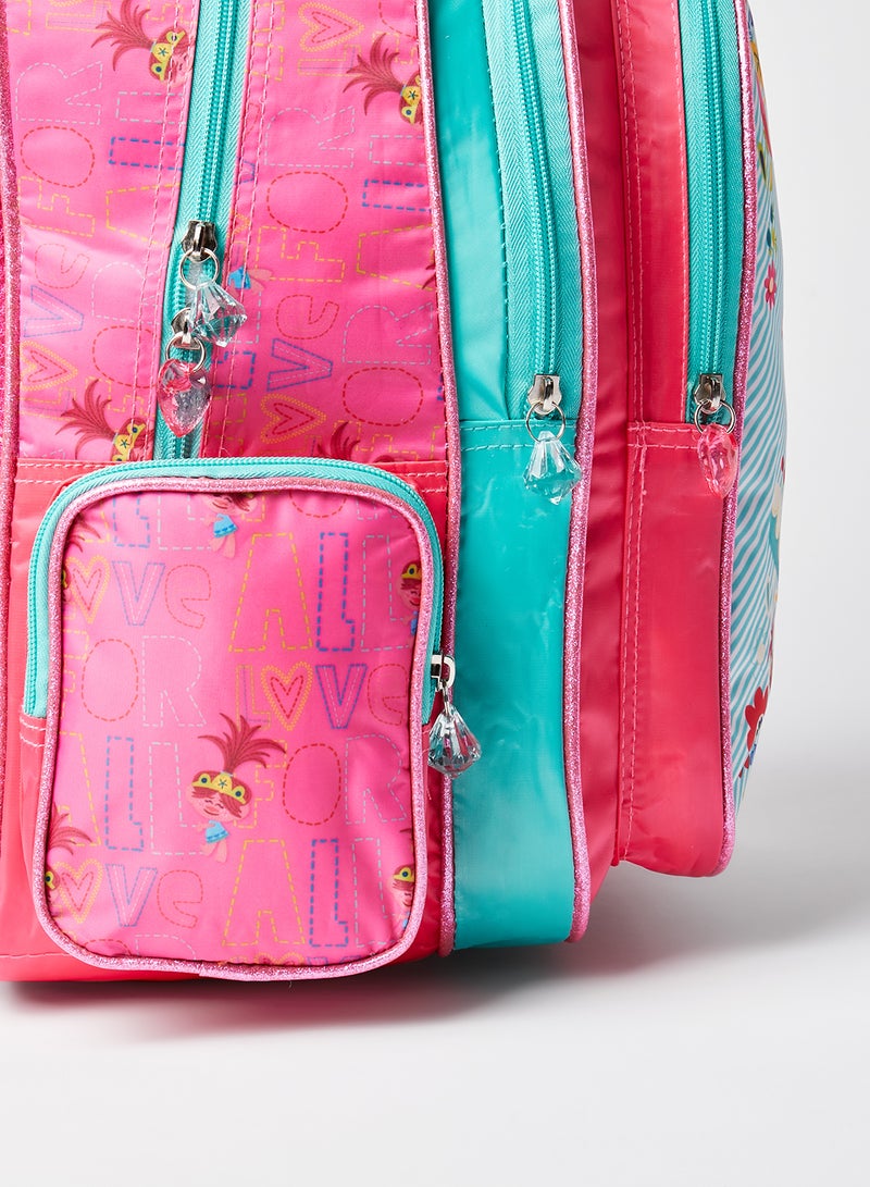 UNIVERSAL Girls Trolls Smile Happy Backpack 16 Inches Multicolour - Image 3