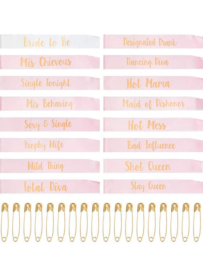 16-Piece Bride To Be Sash Set - Image 1