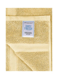 Trident 2-Piece Simply Fresh Bath Towel Set (130x70 cm), Super Soft, Highly Absorbent, Fresh Feel, Quick-Dry, Easy Care, 500 GSM, 90% Cotton - 10% Polyester Towel, One Of The International Best Sellers! Golden Sunrise  - Image 3