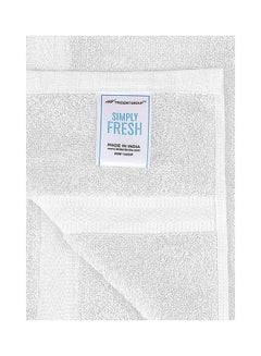 Trident 2-Piece Simply Fresh Bath Towel Set (130x70 cm), Super Soft, Highly Absorbent, Fresh Feel, Quick-Dry, Easy Care, 500 GSM, 90% Cotton - 10% Polyester Towel, One Of The International Best Sellers! White  - Image 3