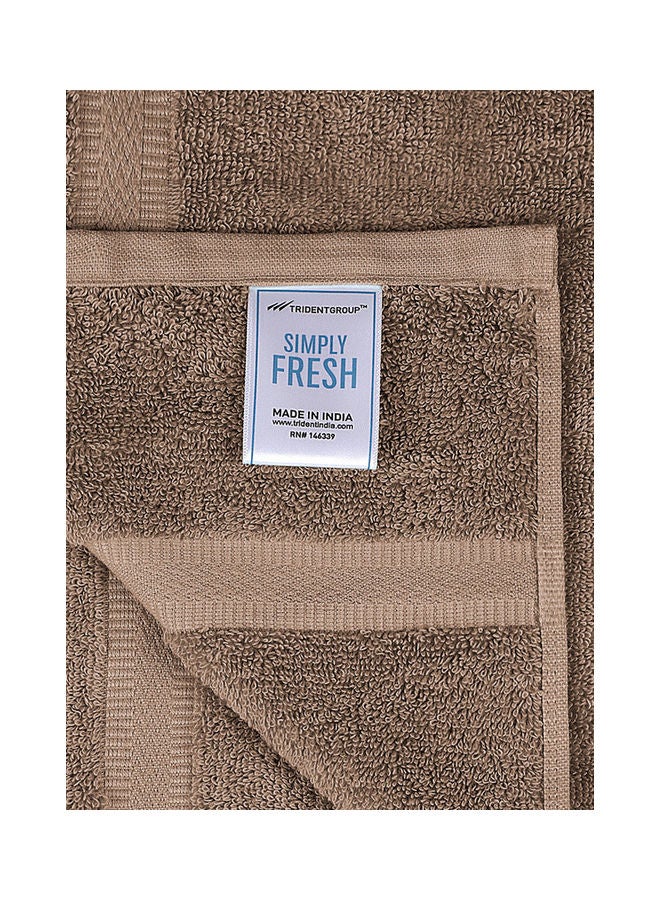 Trident 2-Piece Simply Fresh Bath Towel Set, Super Soft, Highly Absorbent, Fresh Feel, Quick-Dry, Easy Care, 500 GSM, 90% Cotton - 10% Polyester Towel, One Of The International Best Sellers ! Acorn - Image 3