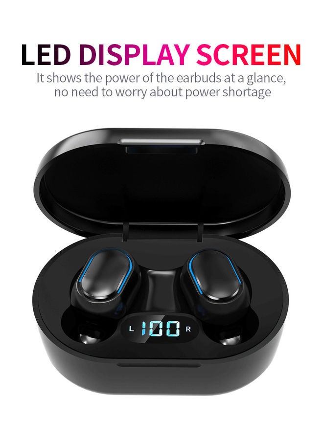 سماعة إيربادز E7S لاسلكية تعمل بالبلوتوث 5.0 أسود - Image 5