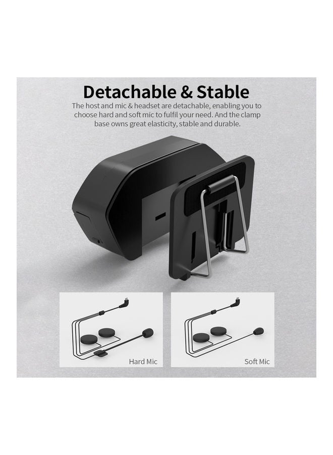 Motorcycle Helmet BT 5.0 Headset Black - Image 5