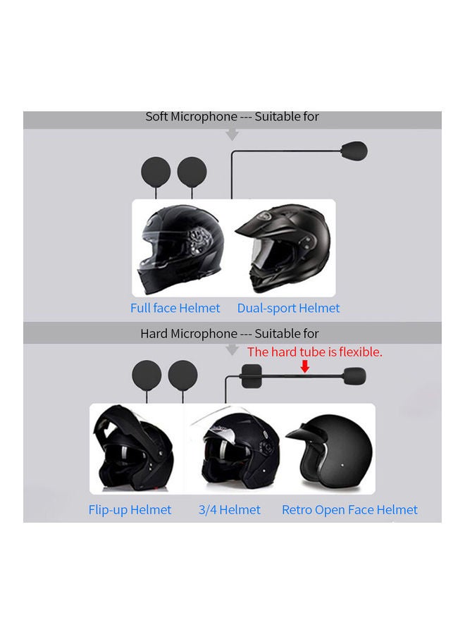 Motorcycle Helmet BT 5.0 Headset Black - Image 3