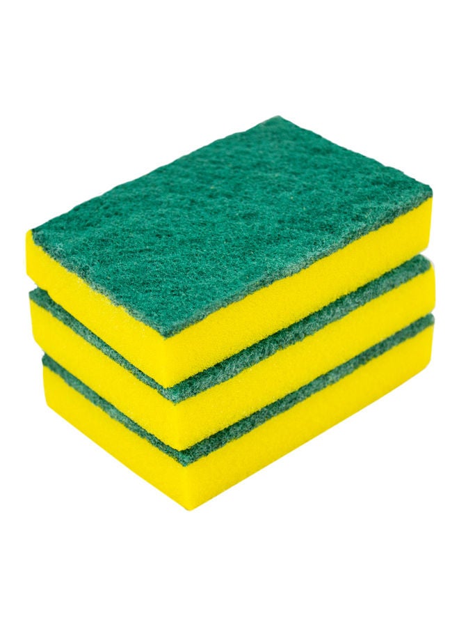 eudorex Tris Dishwashing Sponges Pack Of 3 Yellow - Image 2