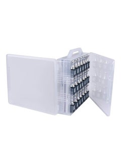Generic 48-Bottle Universal  Gel Nail Polish Organizer With Two Toe Separator Clear/Pink  - Image 2