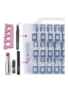 Generic 48-Bottle Universal  Gel Nail Polish Organizer With Two Toe Separator Clear/Pink  - Image 3