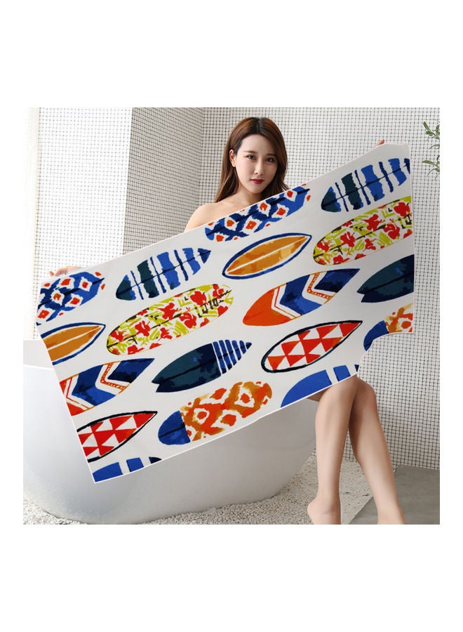 Printed Quick-Drying Beach Towel Multicolour 140x70cm
