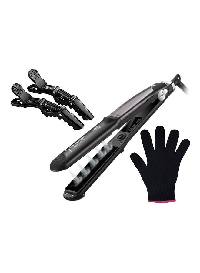 Professional Ceramic Tourmaline 2-in-1 Straightening Iron Black - Image 2