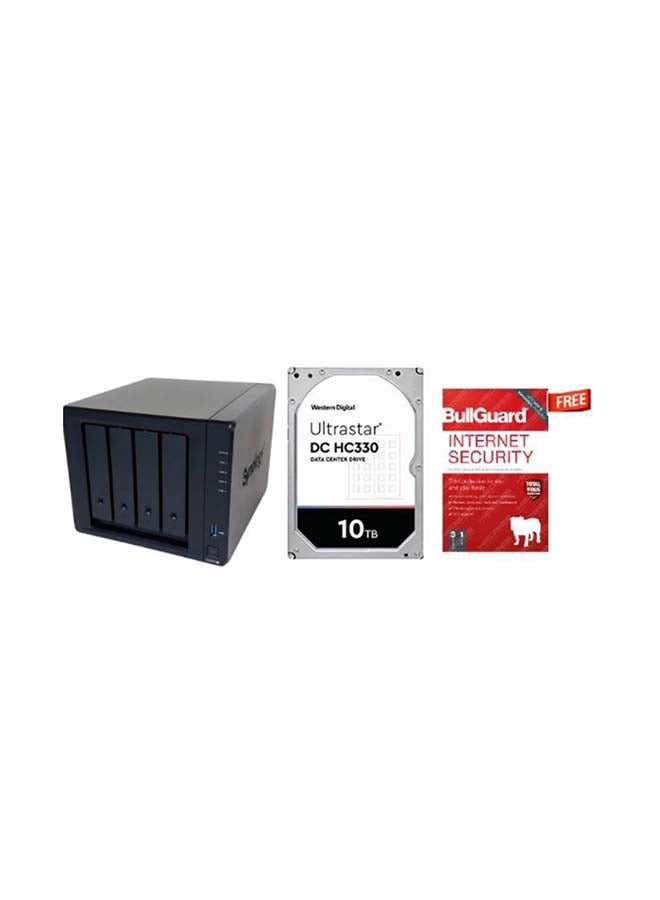 Synology - 4 Bay NAS Disk Station DS920+ DDR4 4GB With 20TB 4 Bay Desktop Nas Solution Black - Image 1