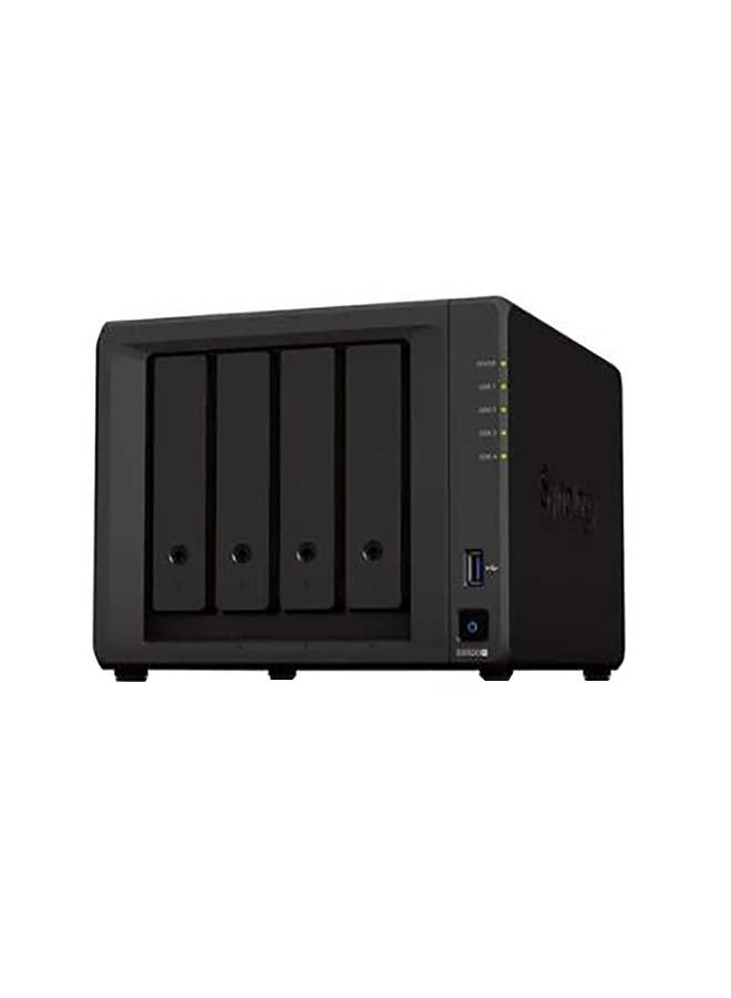 Synology - 4 Bay NAS Disk Station DS920+ DDR4 4GB With 20TB 4 Bay Desktop Nas Solution Black - Image 1