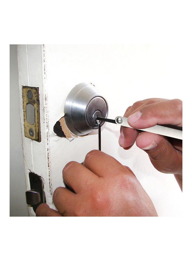 15-Piece Lock Picking Set Silver/Black - Image 5