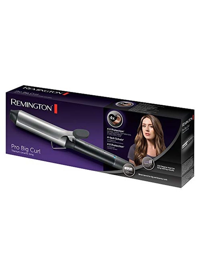 REMINGTON - Pro Big Curl Ceramic Curling Iron Black/Silver - Image 1