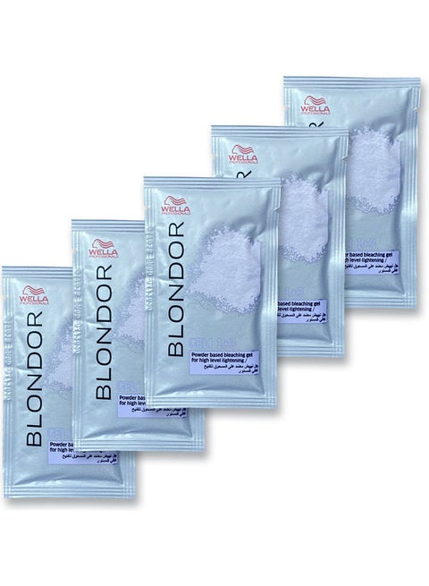 1+3 Pack Of 5 BLONDOR GELI Blue 10grams