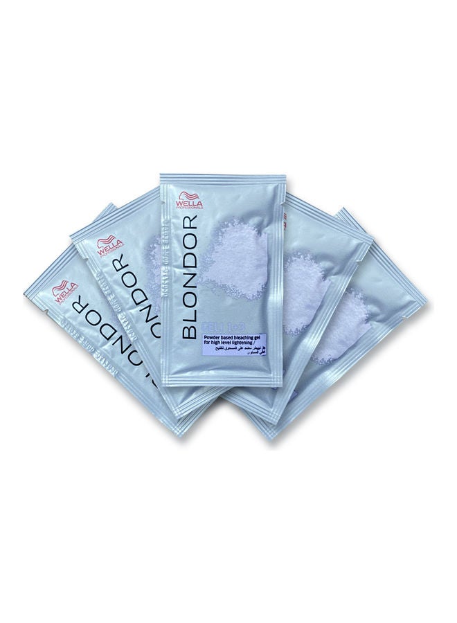 WELLA 1+3 Pack Of 5 BLONDOR GELI Blue 10grams  - Image 2