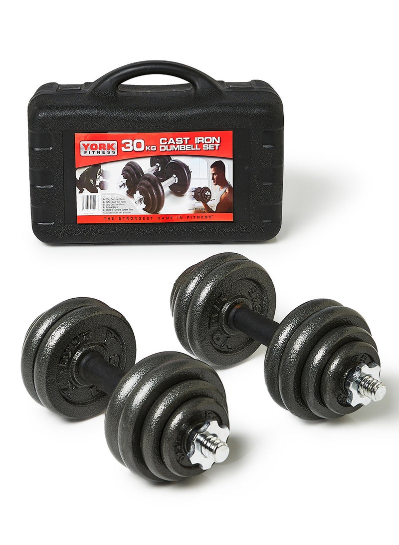 YORK 2-Piece Dumbbell Set 30kg - Image 1