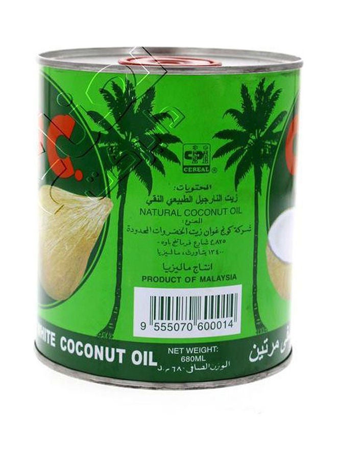 ماركة غير محددة - زيت النارجيل الأبيض النقي مصفى مرتين متعدد الألوان 680ملليلتر - Image 1