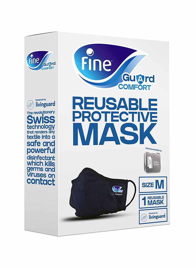 Fine - Adult Face Mask With Livinguard Technology Blue/Black - Image 1
