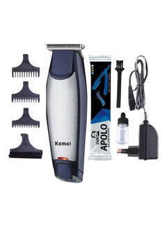 Kemei Hair Clippers Cord-Cordless Swift Salon Razor Set Navy Blue 17cm 