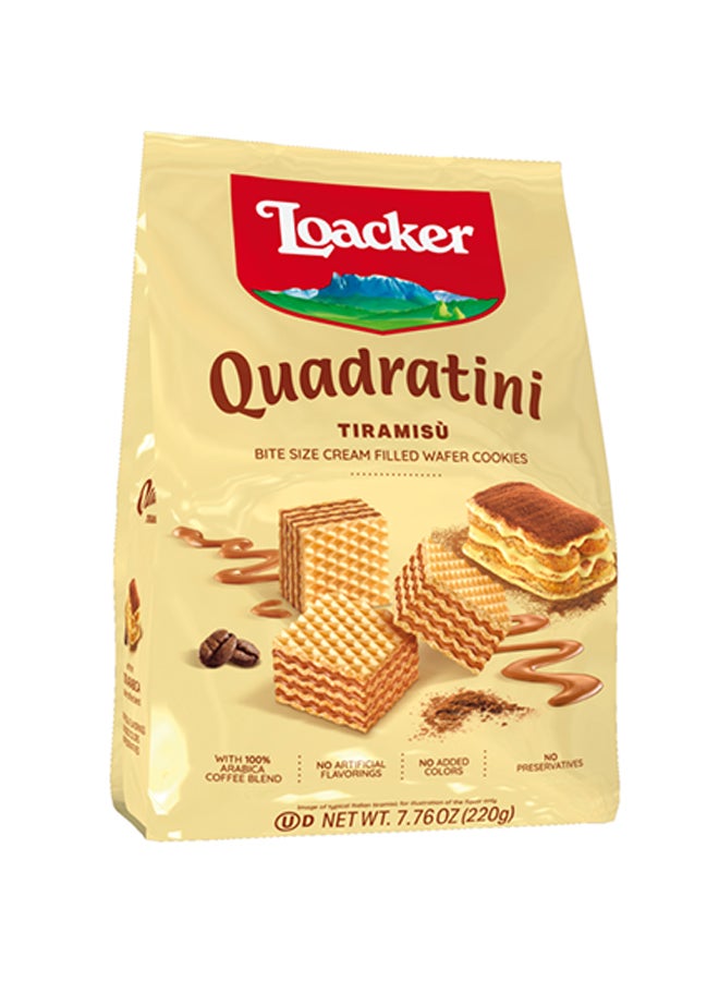 Loacker Tiramisu Wafer Cookies 220grams - Image 1