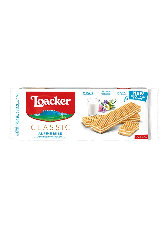 Loacker Classic Alpine Milk Crispy Wafers 175grams - Image 1