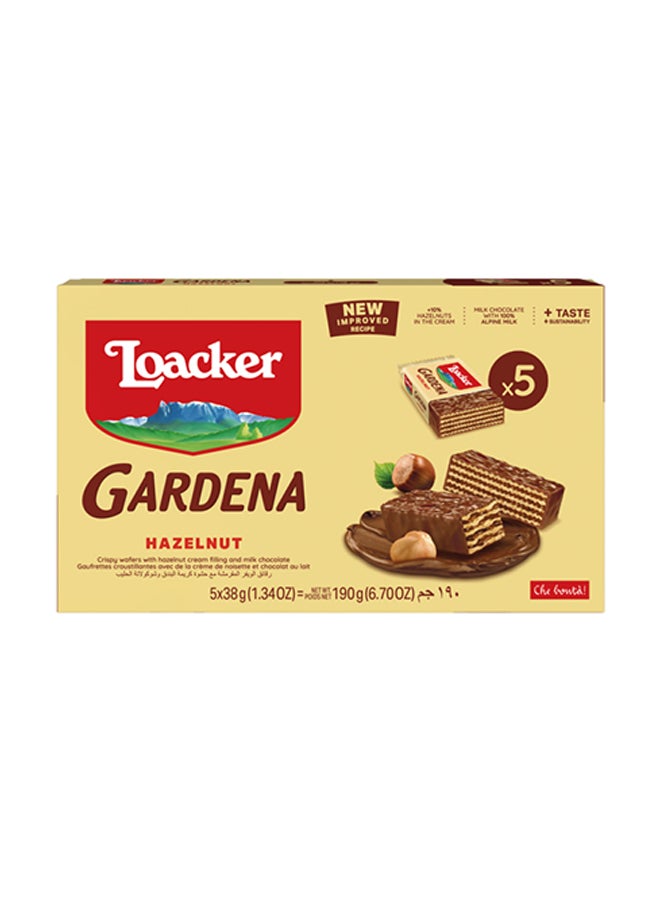 Loacker Gardena Hazelnut Coated Wafers 38grams Pack of 5  - Image 1