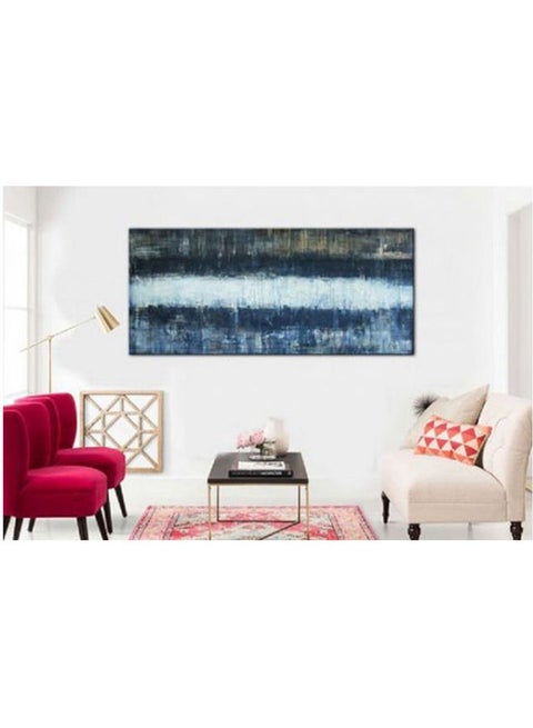 Abstract Hand Painted Tableau on Multicolour 120X80cm