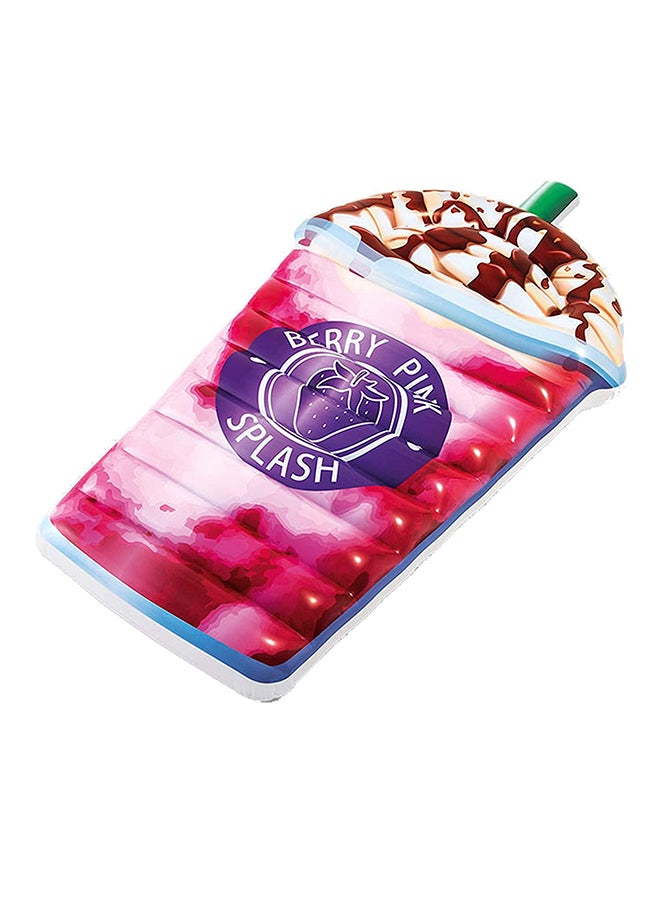 INTEX - Inflatable Berry Splash Milkshake Pool Float Lounger Beach Mattress For Summer Fun 198x107cm - Image 1
