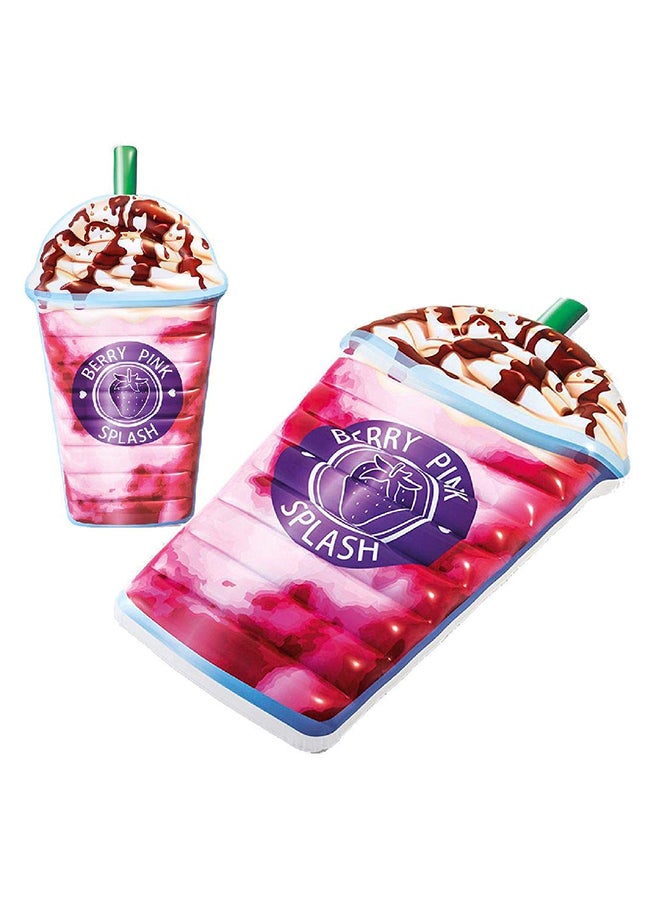 INTEX - Inflatable Berry Splash Milkshake Pool Float Lounger Beach Mattress For Summer Fun 198x107cm - Image 1