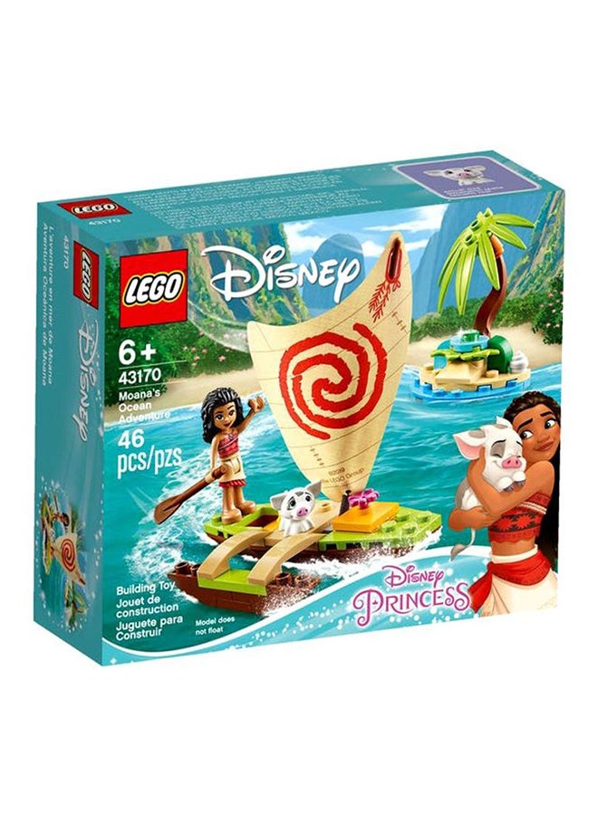 LEGO 46-Piece Disney Moana's Ocean Adventure Playset 43170 10x9x6cm  - Image 1
