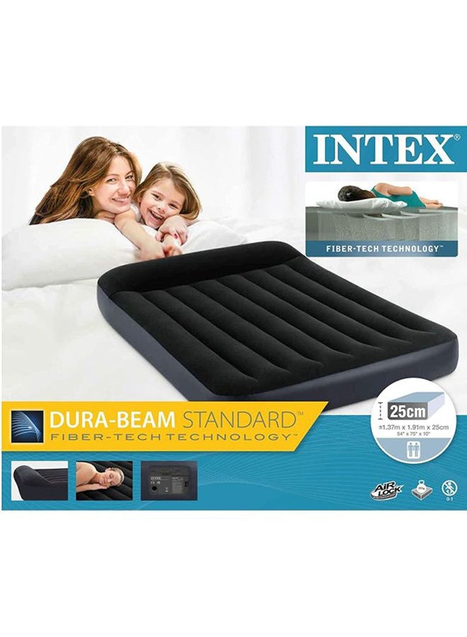 INTEX - Durabeam Full Pillow Rest Classic Airbed W/E Pump Multicolour - Image 1