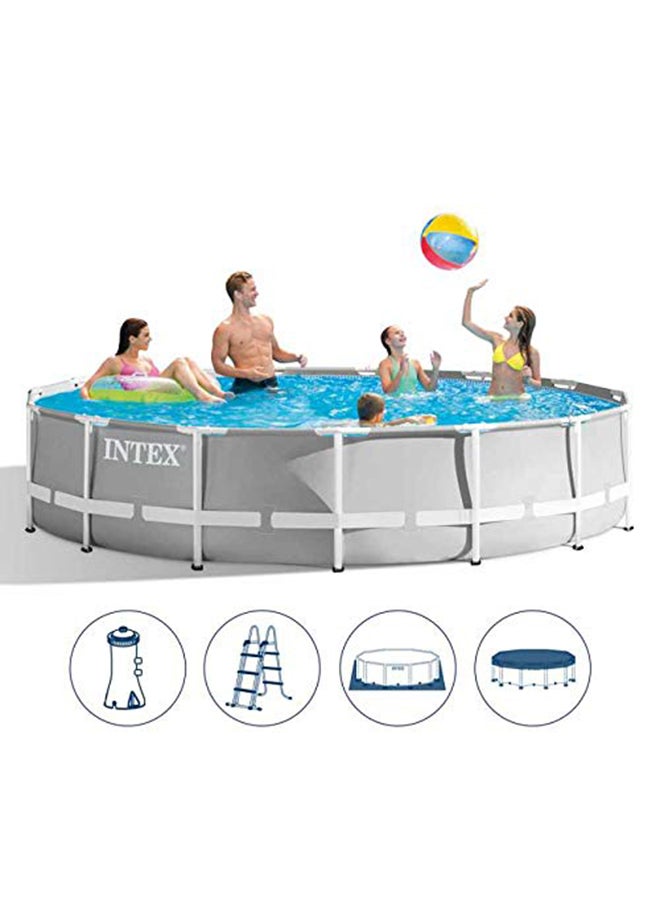INTEX Prism Frame Round Swimming Pool 69.9x39.7x129.2cm  - Image 4