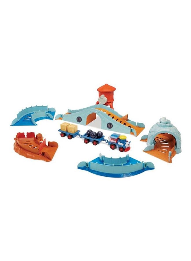 ليتل تايكس لعبة السكة الحديدية ران أويه من مجموعة سيارات سلامينج ريسرز 40x76.2x18.4سم - Image 3