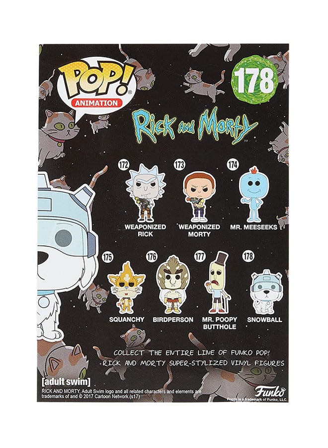 Pop! Television: Rick And Morty: Snowball Collectable Vinyl Figure - 12445 3.75inch
