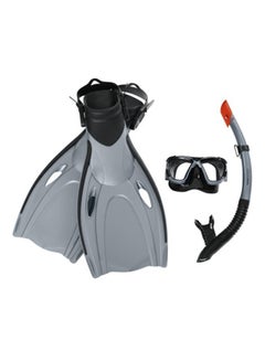 Hydro-Pro BlackSea Snorkel & Fin Set L/XL 57cm - v1629281052/N44706561A_2