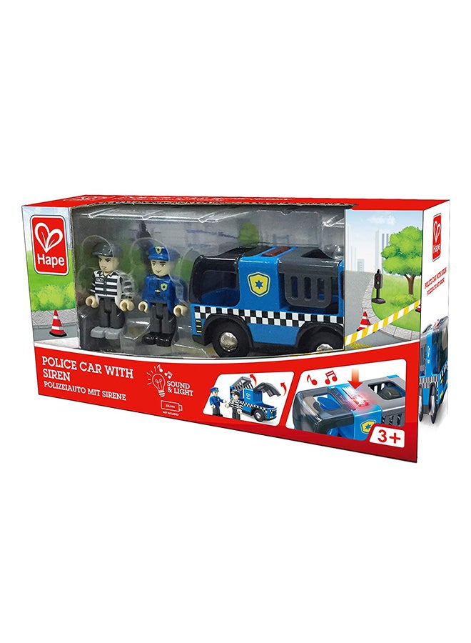 هيب سيارة الشرطة مع صفارة إنذار متعدد الألوان 9.5 x 3.5 x5سم - Image 1