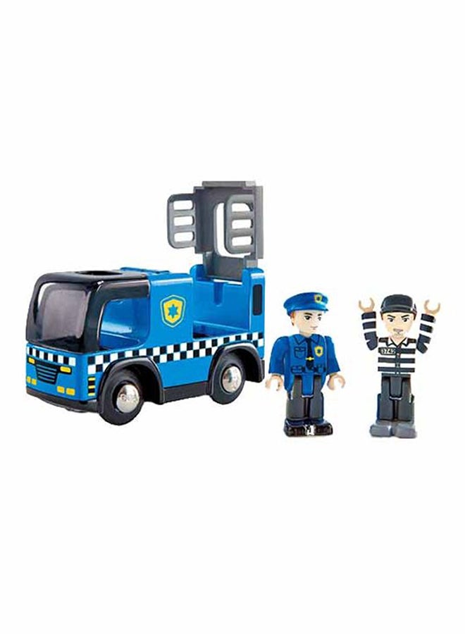 هيب سيارة الشرطة مع صفارة إنذار متعدد الألوان 9.5 x 3.5 x5سم - Image 3