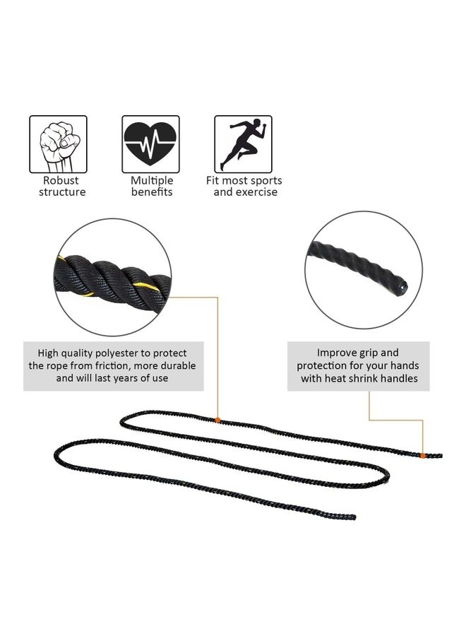 H PRO Battle Rope For Strength Power And Endurance 12meter  - Image 5
