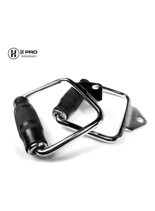 H PRO D-Rubber Handle Cable Machine Attachment 17.9 x 17.6 x 5.5cm  - Image 1