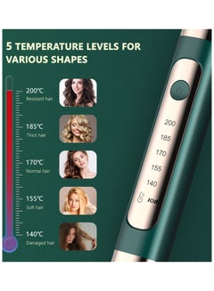 KinseiBeauty Automatic Splint Straightener Curling Hair Comb Green 266x31x44mm  - Image 3