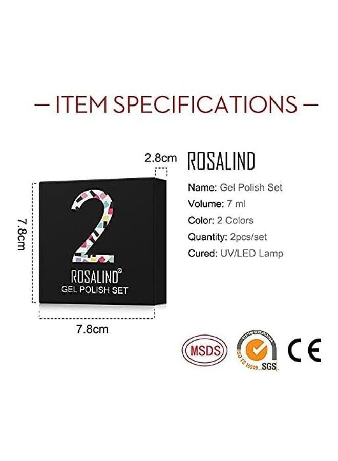 Rosalind Base And Top Coat Nail Gel Kits Transparent  - Image 5