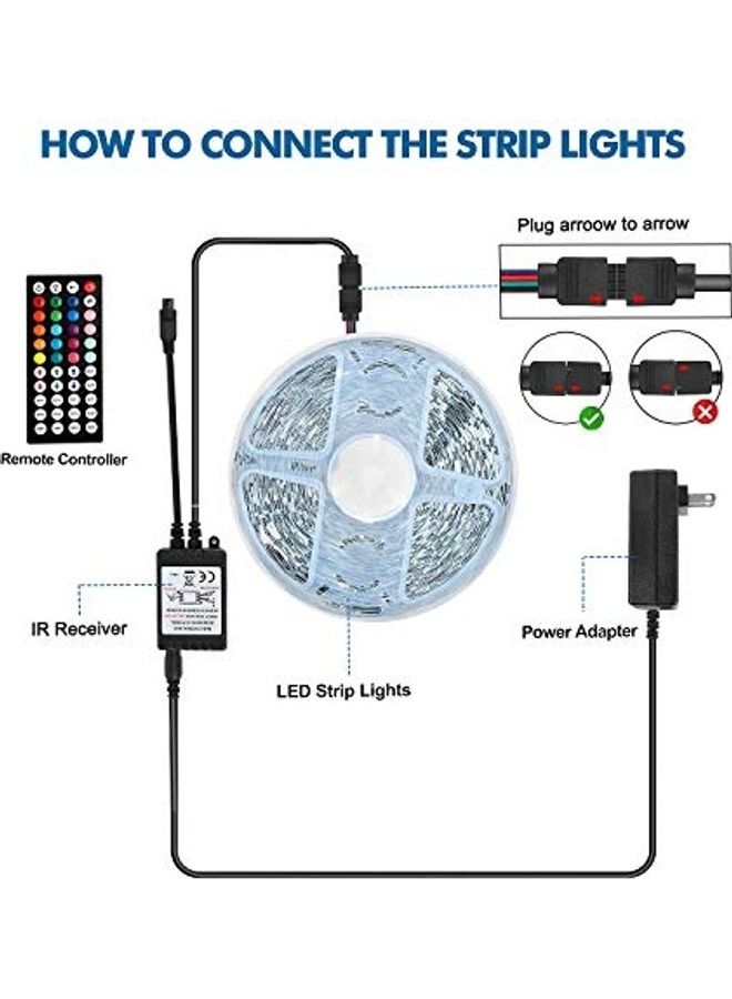 Generic - IR Remote Controller LED Strip Light Multicolour 1.24kg - Image 1