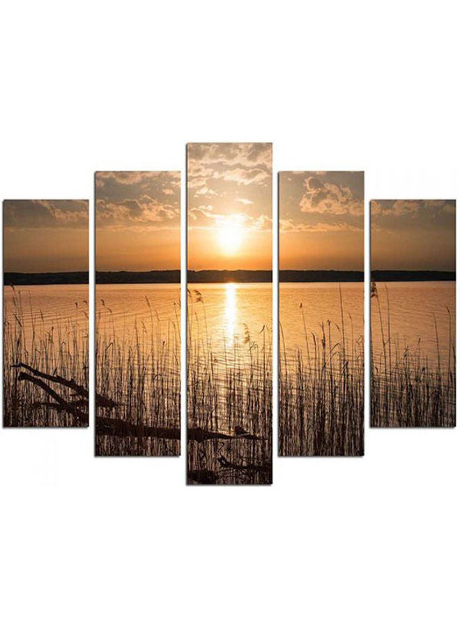 ميلودي مجموعة لوحات للزينة مكونة من 5 قطع - وسائط مختلطة متعدد الألوان 110X60سم - Image 1